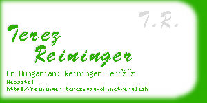 terez reininger business card